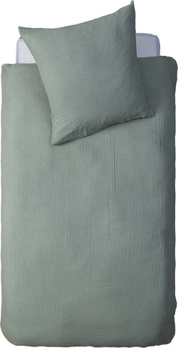 Atmosphera Kids Dekbedovertrek set met 1 kussensloop 140x200cm/65x65cm Munt