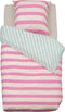 Atmosphera Kids Dekbedovertrek set met 1 kussensloop 140x200cm/65x65cm - Gestreepd