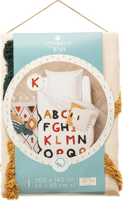 Atmosphera Kids Dekbedovertrek set met 1 kussensloop 140x200cm/65x65cm ABC