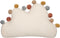 Atmosphera Kids Harlekijn wolk kussen met pompons - 50x12x30cm - Wit