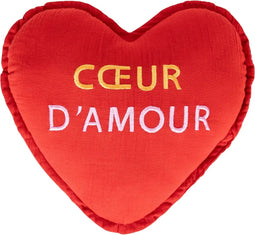 Atmosphera Kids Hartjes kussen - 40x10x40cm - Rood