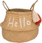 Atmosphera Kids Hello Opbergmand uit riet Ø35x30cm - Beige