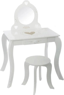 Atmosphera Kids Jasmine Kaptafel - Wit - Je suis une princesse