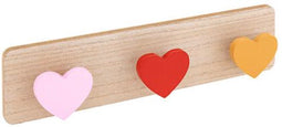 Atmosphera Kids Kapstok Abria hartjes - 36x10x5cm - Multi