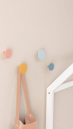 Atmosphera Kids Kapstok set van 4 stuks - Ø9cm - Multi