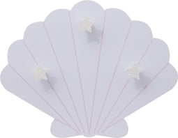 Atmosphera Kids Kapstok Zeemeermin 28x36cm - 3 haken - Paars