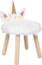 Atmosphera Kids Kinderkrukje Eenhoorn - Kruk - Kinderstoeltje - Dia 27 cm H40 cm