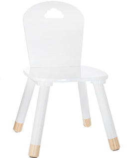 Atmosphera Kids Kinderstoel Wit - 50x30x30 cm