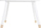 Atmosphera Kids Kindertafel Vos wit met houten poten - 62 c 64 x H 43 cm - Basic tafel - Knutseltafel -