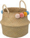 Atmosphera Kids Opbergmand Bulda uit riet Ø33x38cm - Beige