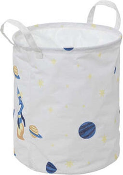 Atmosphera Kids Opbergmand/Wasmand Ruimte - Ø32x40cm - Wit