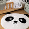 Atmosphera Kids Panda Vloerkleed - Ø100cm - Wit