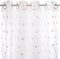 Atmosphera Kids Pom Pom Gordijn 140x240cm - Kant en klaar met ringen - Wit/Roze met pom poms