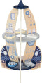 Atmosphera Kids Ruimteraket houten speelgoed - 42x42x60cm - Multi