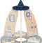 Atmosphera Kids Ruimteraket houten speelgoed - 42x42x60cm - Multi