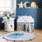 Atmosphera Kids Teddybeer houten boekenrek 56x30x64cm - Wit