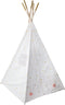 Atmosphera Kids Tipi tipi wigwam wit met goude en roze sterren - Speeltent - Hoogte 160 cm - Katoen
