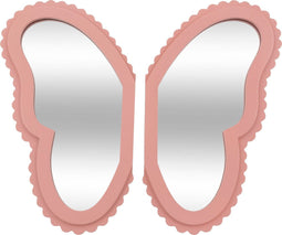 Atmosphera Kids Vlinder Spiegel - Set van 2 stuks - 37x37cm - Roze