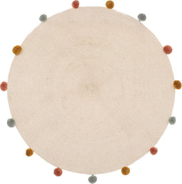 Atmosphera Kids Vloerkleed Harlekijn Ø90cm - Beige