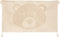 Atmosphera Kids Vloerkleed kinderkamer beer 3D - Katoen - Tapijt - Met pompons - Beige - 90 x 60 cm