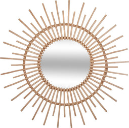 Atmosphera Kids wandspiegel rotan naturel - Dia 76 cm - Spiegel