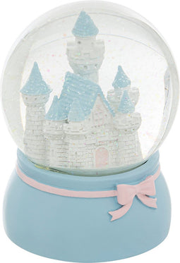 Atmosphera Kids Winter kasteel sneeuwbol - H 13,2 cm - Blauw
