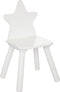 Atmosphera Kids Zoete kinderstoel ster - Wit