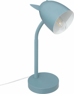 Atmosphera Kinderkamer bureaulamp - met oortjes - blauw - metaal - 18 x 12,5 x 31 cm - tafellamp