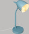 Atmosphera Kinderkamer bureaulamp - met oortjes - blauw - metaal - 18 x 12,5 x 31 cm - tafellamp