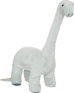 Atmosphera Knuffeldier Dinosaurus Brontosaurus - zachte pluche stof - extra groot formaat - grijs - 90 cm