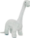 Atmosphera Knuffeldier Dinosaurus Brontosaurus - zachte pluche stof - extra groot formaat - grijs - 90 cm