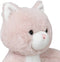 Atmosphera Knuffeldier Kat/poes Kitty - zachte pluche stof - katten knuffels - roze - 28 cm