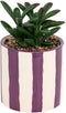 Atmosphera Kunstplant keramische pot - Ø10xH17cm - Violet