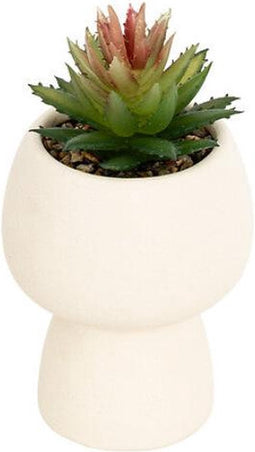 Atmosphera Kunstplant Livy met keramische pot - Ø10xH17cm