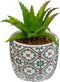 Atmosphera Kunstplant - Plant met pot - 17xH9cm - Multi