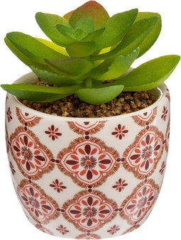 Atmosphera Kunstplant - Plant met pot - 17xH9cm - Multi