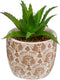Atmosphera Kunstplant - Plant met pot - 17xH9cm - Multi