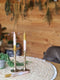 Atmosphera Laya langwerpige kaarsen H18cm - Set van 4 stuks - Multi