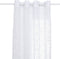 Atmosphera Lazi Transparant Gordijn 140x240cm - Gordijnen kant en klaar met haakjes ringen - Wit