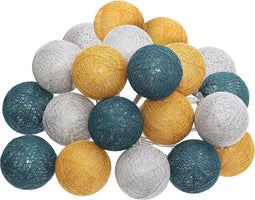 Atmosphera Lichtslinger - 20 verlichte balletjes/bollen 6 cm - multi kleuren mix - 435 cm
