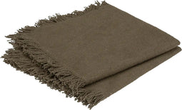 Atmosphera Maha servetten set van 2 - Katoen - Khaki - 40 x 40 cm