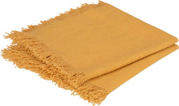 Atmosphera Maha servetten set van 2 - Katoen - Okergeel - 40 x 40 cm