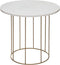 Atmosphera Marble bijzettafel set 2 - Goudkleurig en marmer - Salontafel