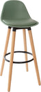 Atmosphera Maxon Barstoel met voetsteun - 40x43x100cm - Groen