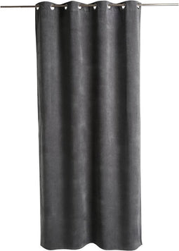 Atmosphera Memories gordijnen Grijs 140 x 260 cm - Kant en klaar met ringen - Gordijn raambekleding €“ Grijs