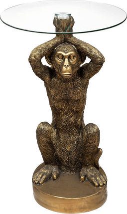 Atmosphera Monkey salontafel - Ø40xH52cm - Goud