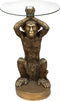 Atmosphera Monkey salontafel - Ø40xH52cm - Goud
