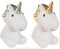 Atmosphera Nachtlampje LED - Unicorn - zilver - kunststof - 12 x 7 x 13.5 cm - kinderkamer