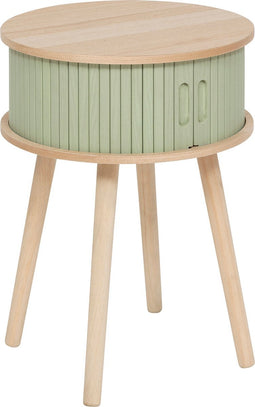 Atmosphera Nysos Nachtkastje met 2 deuren - Ø40xH54cm - Patinagroen