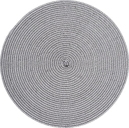 Atmosphera onderlegger Set van 4 - zwart en wit - Gevlochten - Tafelonderlegger - Placemat